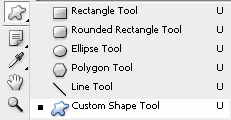 Custom Shape Tool in Adobe Photoshop