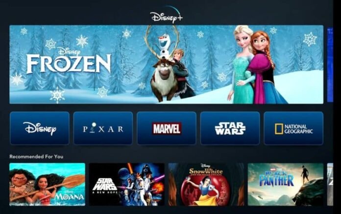 Disney+ Streaming Website